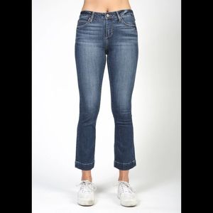 Super soft denim crop flare